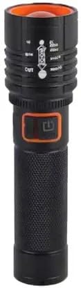 M932 80W Zoom LED Rechargeable Torch – Type-C Fast Charging Flashlight with Adjustable Beam for Outdoor, Emergency, and Night Use (Grey, 15 cm)-image-26
