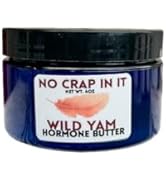 No Crap In It Wild Yam Butter- Natural, Wild yam cream with Hydrating Relief in a 4oz Jar