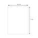 Somime 25 Pack Backing Boards Only - 8.5x11 Uncut White Mats Matboards, Acid Free & White Core Backerboards, Ideal for Photos/Pictures/Prints/Frames/Arts