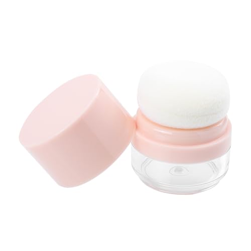 Angoily Loose Powder Box Puff Portable Travel Case Empty Makeup Powder Container