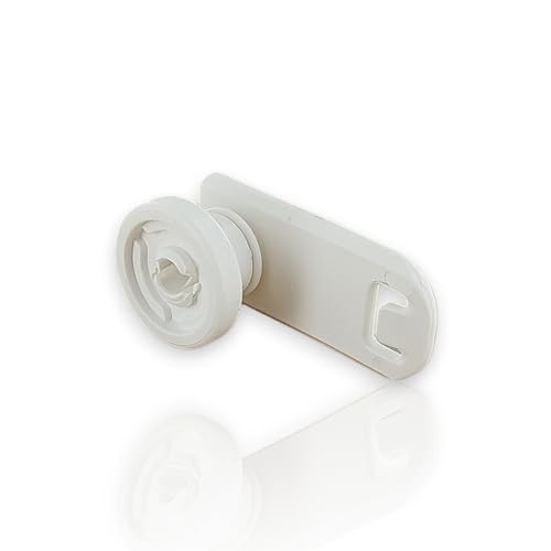 DL-pro Rodillo de cesta superior compatible con Miele 7649011 con soporte para cajón de cubiertos, cesta superior para lavavajillas, color blanco