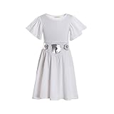 Hencik Princess costume outfit, Girls dress, Twirl dress, Halloween Costumes, Birthday Outfit,Toddler Dress (Color : Leia, Kid Size : 4T)