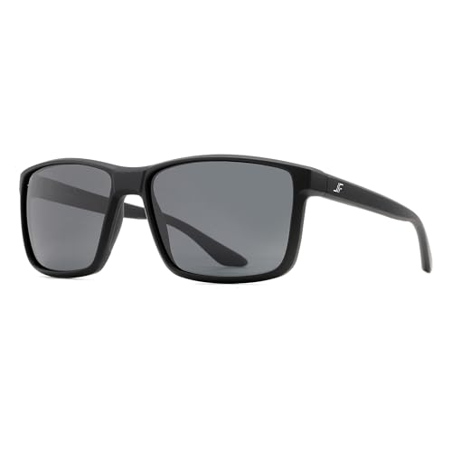 Image of Men's Polarized Sunglasses, Square Rubber Frame Carbon Fiber Temple Fishing Driving Sun Glasses UV Protection RFS8205