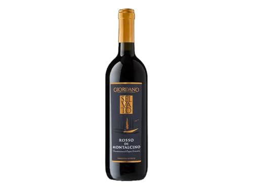 GIORDANO VINI Selvato Rosso di Montalcino DOC 2018 - Vino Rosso Toscano, Gusto Asciutto ed Armonico, Ideale per Occasioni Conviviali, Toscana, 14% vol. 1 Bottiglia da 75 cl