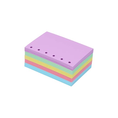 Papier A7 vierges pour classeur haut de gamme 150 g/m² 5 couleurs claires