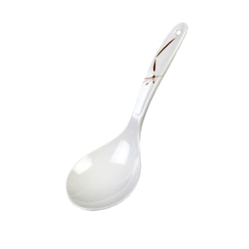 A-to-Z Supply 7008BO Rice Ladle, 1-1/2 oz., 9" x 3", one-Piece, Break-Resistant, Dishwasher Safe, Hanging Hole, Melamine, Bamboo, Pack of 12