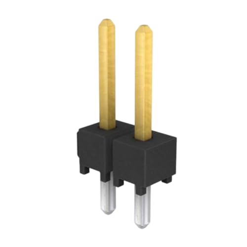 AVLIS-CO Pack of 5 TSW-102-23-L-S Conn Unshrouded Header HDR 2 POS 2.54mm Solder ST Top Entry Thru-Hole Bulk, RoHS