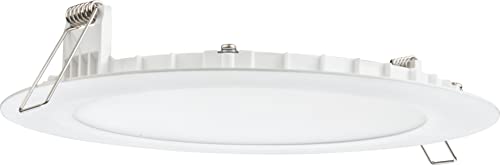 Juno Wf6 Sww5 90Cri Mw M6 Round Baffle Led Downlight, 120 Volts, 2700K/3000K/3500K/4000K/5000K, Triac Dimming, 6-Inch, Matte White #TOP6