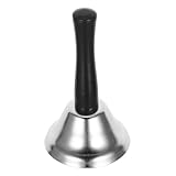 Warmhm Handglocke aus Metall mit Holzgriff Leichte und Komfortable Weihnachtsglocke für...