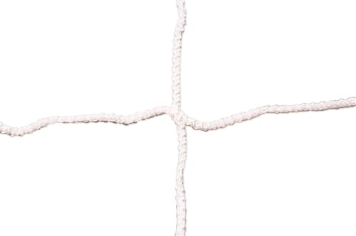 Filet de foot 5 x 2 m blanc grande résistance fil 4mm et maille simple 120x120 mm