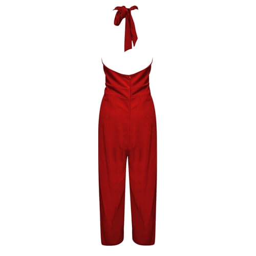 Mono para mujer elegante de pierna ancha ideal para invitada de boda 4