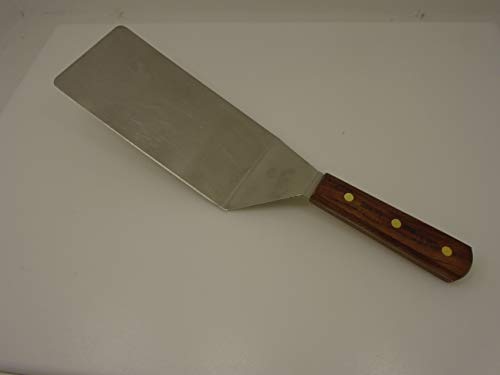 Dexter Russell S8699 Wood Handle 8 x 4 Giant Dads Spatula Extra Large Grill Turner Heavy Duty Commercial Restaurant Equipment Burger Pancake Flipper