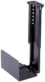 Stationary Steel Computer Mini Tower Under Desk Mount, CS-10, Adjustable to Fit Cases 5.25 in. to 9.25 in. Wide by 15 in. to 21 in. Tall