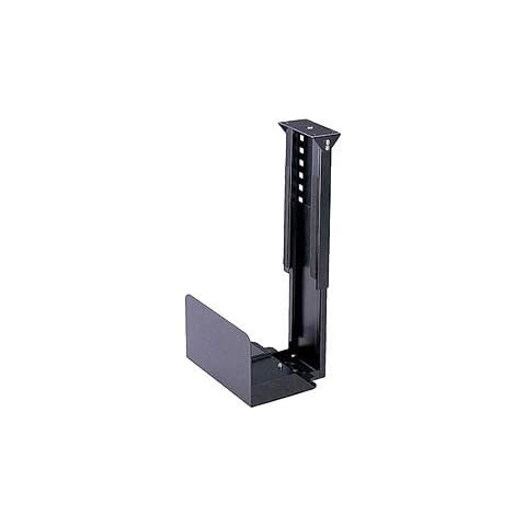 Ziotek Stationary Steel Computer Mini Tower Under Desk Mount, CS-10, Adjustable to Fit Cases 5.25 in. to 9.25 in. Wide by 15 in. to 21 in. Tall Cover