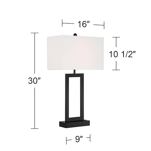 Lámparas de mesa de noche modernas set de 2 con USB miniatura 4