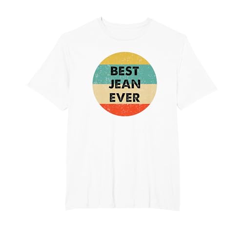 Jean Name T-Shirt, Men's Big and Tall, White, 5X Tall