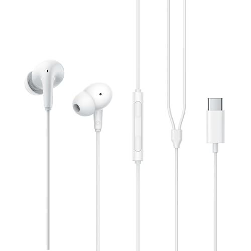 Image of Edifier P230 USB-C Wired Earphones, Hi-Res Audio, 12.4mm Dynamic Driver, IP54 Water Resistant -White