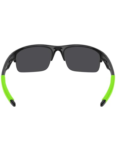 Image of BLAZERBUCK Replacement Temple Sleeves Ear Socks for Oakley Bottle Rocket OO9164 Sunglass - Green
