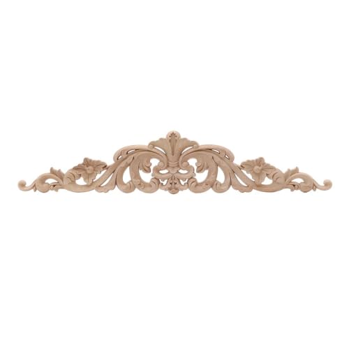 Decoración de esquina de madera tallada artesanal para muebles elegantes 3