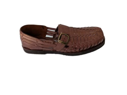 Image of Victor Men's Hand Woven Leather Huarache Medium Sandal for All-Day Comfort (Medium Width)
