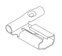 Flag Terminal (1/4" QC) - 20 per Package RPT905