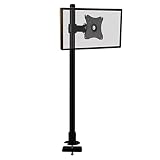 NYTFHMS Monitor Stand Single Arm Monitor Mount Holder, Fully Adjustable Monitor Mount Holder with Perforated Base, Max Vesa 100X100Mm for 10-27Inch Led LCD Screen Tv Stands
