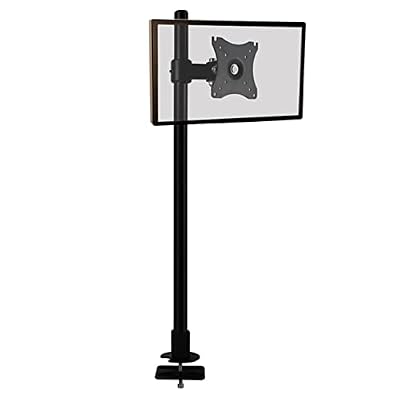 NYTFHMS Monitor Stand Single Arm Monitor Mount Holder, Fully Adjustable Monitor Mount Holder with Perforated Base, Max Vesa 100X100Mm for 10-27Inch Led LCD Screen Tv Stands
