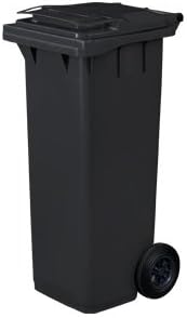 Straight 140 ltr Wheelie Bin (Grey)