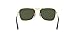 Ray-Ban RB3136 Caravan Square Sunglasses, Gold Havana/G-15 Green, 55 mm