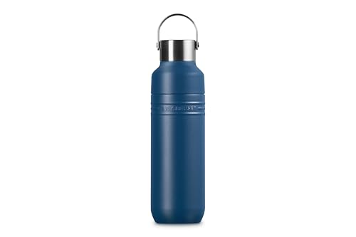 Image of Le Creuset Stainless Steel On The Go Water Bottle, 16 oz., Deep Teal
