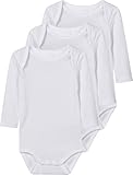 NAME IT Unisex Baby Nbnbody 3p Solid Wit 2 Noos Strampler, Weiß (Bright White Bright White), 68 EU