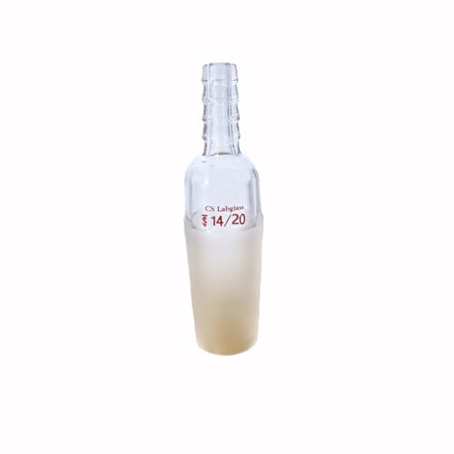 Joint en verre mâle 14/20 étanche sur adaptateur droit avec raccord 10 mm de tuyau