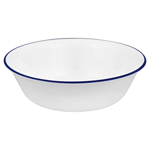 Image of Corelle Dinnerware Set (4pc Set, Ocean Blues)-Set for 4 | Includes 4 x Cereal /Soup Bowls | 80% Recycled Glass | 3 X More Durable, Half the Space & Weight of Traditional Ceramic