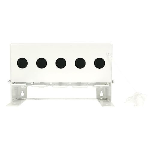 OpTacs - Biathlon Anlage/Schießstand - 5 Löcher Zielscheibe Kugelfang für Luftgewehr und Luftpistole Airsoft Schießanlage Ziel Schießscheibe Fangkasten