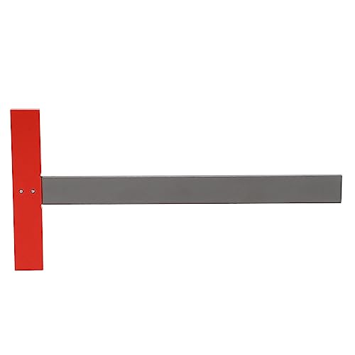T Shaped Ruler, Aluminum Alloy Lightweight Square T Ruler Accurate Scale For Woodworking, Silver / Black - Image 4