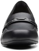 Clarks Women's Juliet Bay Loafer, Black Leather, 10 | Image 2