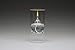 Firefly Modern Transcend Clear Glass Oil Lamp -Refillable Lamps with Clean-Burning Lamp Oil, Elegant Design for Indoor & Outdoor Use