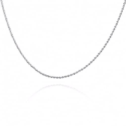 Chaîne de corde en argent collier tordu 2 mm élégant et intemporel