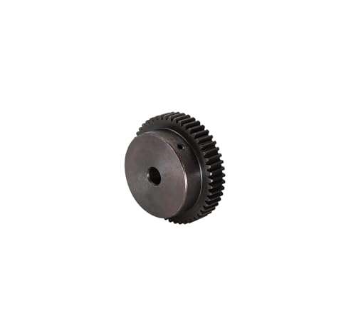 Bevel Gear Pinion Hardware Mechanical Pinion Gear 1M-54T/55T Carbon Steel High Frequency Quenching of Teeth Gear Wheel Bore 8/10/12mm(12 mm-54 Teeth)