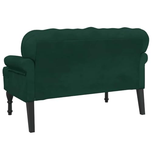 Banc en velours vert 119,5 cm pour optimiser l'espace d'une entrée étroite - 7