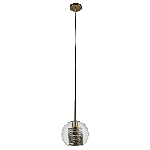 Lustre suspension fer et verre de qualité supérieure pour hôtel et salon contemporain