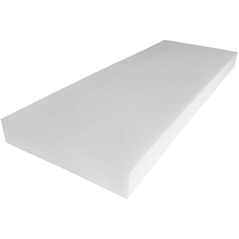 FOAM CRAFT® high density white upholstery foam sheet sofa bed foam cut to size Cover