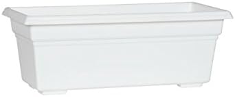 Novelty 16192 Countryside Flower Box Planter, 18-Inch, White