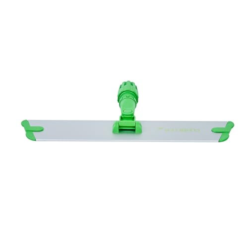 Image of Restaurantware-Clean Tek Professional 15.7 Inch Flat Mop Plate Frame, 1 Quick Connect Mop Frame for Wet Or Dry Pads - Pads Sold Separately, Durable, Green Aluminum Cleaning Pad Base