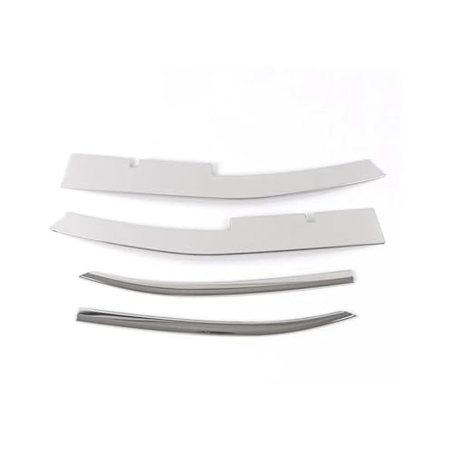 Yurefax Parachoques delantero de coche de acero inoxidable, embellecedores de rejilla inferior, cubierta de malla media, tiras brillantes, for Chery, for OMODA C5 2022-2023, 4 piezas Malla antimosquit