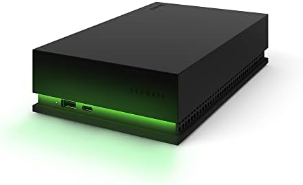 Seagate Game Drive Hub 8TB External Hard Drive Desktop HDD - USB 3.2 Gen 1, Dual USB-C and USB-A ports, Xbox Certified, with Green LED lighting and 3 Year Rescue Services (STKW8000400)