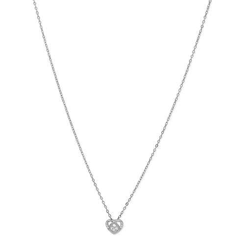 GIVA 925 Sterling Silver Interlocked Heart Pendant with Link Chain | Gifts for Girlfriend, Gifts for Women and Girls |With Certificate of Authenticity and 925 Stamp | 6 Month Warranty* 1