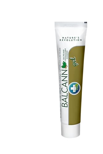 Annabis BALCANN Natürliches veganes Hautgel mit Eichenrinde und kolloidalem Silber - feuchtigkeitsspendende und beruhigende Pflege für gereizte ekzematöse und psoriatische Haut (Salbe)