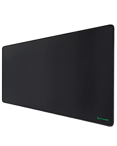 Black Shark Tapis de Souris Gaming XL, 900x400 mm, Surface imperméable, Base en caoutchouc anti-dérapante et bords cousus, PC Gamer Mouse Pad, Noir, Manta P3