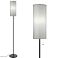 Coucrek Floor Lamp for Living Room, 3 Color Temperature Modern Standing Lamps, Minimalist Floor Lights for Bedroom, Office, Reading,Gray
